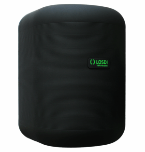DISPENSADOR SECAMANOS ECOLUXE NEGRO MATE