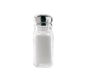 SALERO CRISTAL CUADRADO INOX