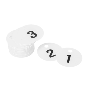 FICHA GUARDARROPA PVC BCO DUPLICADO Nº 1-100