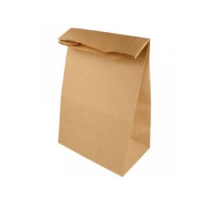 BOLSA PAPEL KRAFT SIN ASA 18+12X28CM 500U