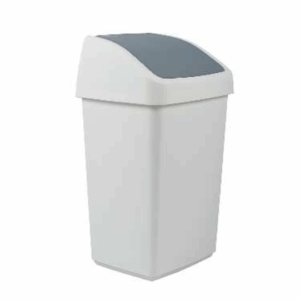 PAPELERA BASCULANTE GRIS 25L