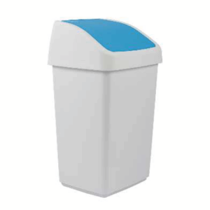 PAPELERA BASCULANTE AZUL 50L