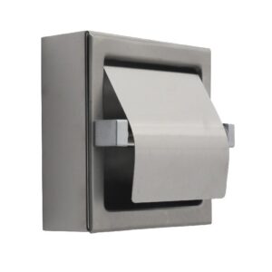 PORTARROLLOS HIGIÉNICO SUPERFICIE INOX BRILLO