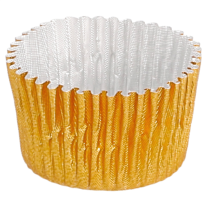CÁPSULAS POSTRE ALUMINIO DORADO 2,4X1,7CM 1000U