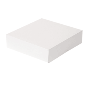 CAJA PASTELERÍA BLANCA 23X23X7,5CM 50U