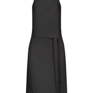 DELANTAL PETO NEGRO AJUSTABLE CINTURA