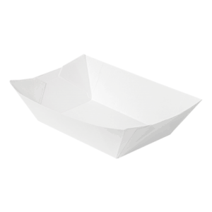 BARQUETA CARTÓN BLANCO 13,5X8,5X6,2CM 600U