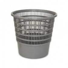 PAPELERA REJILLA GRIS GRANDE