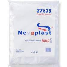 BOLSA MERCADO 27X35CM TRANSP. 1KG