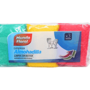 ESTROPAJO ESPONJA FLORAL 3U