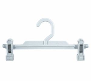 PERCHA PLÁSTICO C/PINZAS BLANCA 31CM