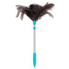 PLUMERO AVESTRUZ EXTENSIBLE M/ALUM.