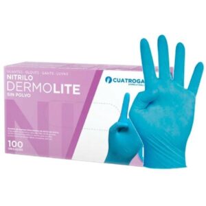 GUANTE NITRILO AZUL T/L 100U