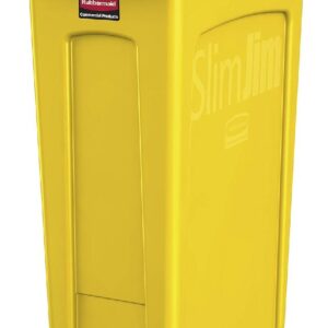 PAPELERA SLIM JIM AMARILLO SIN TAPA 87L