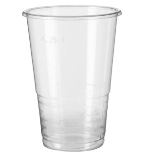 VASO PP 330ML TRANSPARENTE 50U