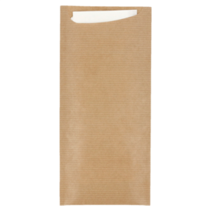 BOLSA CUBIERTO KRAFT+SERV. BLANCA 250U
