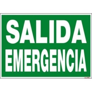 CARTEL A-3 SALIDA EMERGENCIA