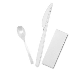 SET CUBIERTO BCO. CUCHILLO+CUCHARILLA+SERV. 500U