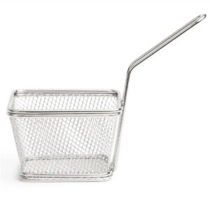 CESTA SNACK MINI INOX CUADRADA 10X9CM