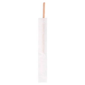 AGITADOR MADERA CAFÉ ENFUNDADO 11,4CM 1000U