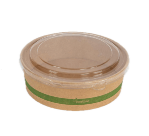 ENVASE ENSALADA CARTÓN C/TAPA 1100ML 25U