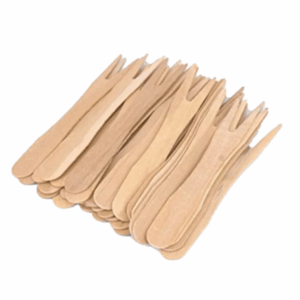 TENEDOR MINI MADERA 8,5CM 1000U