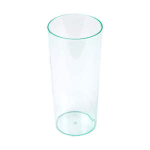RECIPIENTE APERITIVO VASO TUBO VERDE AGUA 130ML 20U