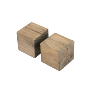 SOPORTE CÚBICO MADERA NATURAL PARA PIZARRA 2U