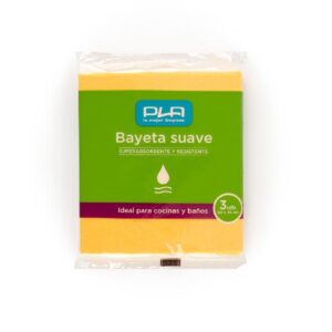 BAYETA MULTIUSOS SUAVE AMARILLA PLA 3U