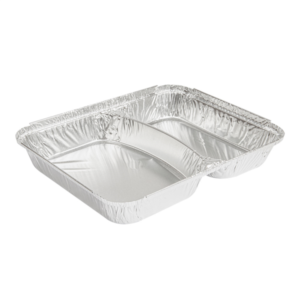 BANDEJA ALUMINIO 2 COMPARTIMENTOS 800U