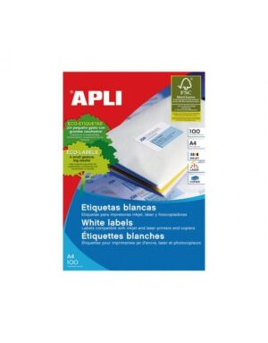 ETIQUETA ADHESIVA APLI 635X381MM CONGELADO