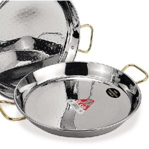 PAELLERA 6 RACIONES INOX 34CM