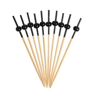 PICKS BOLA NEGRA 9CM 100U