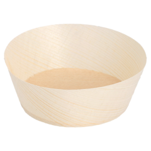 TARRINA MADERA ÁLAMO Ø7X2,5CM 100U