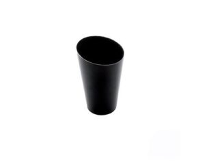 RECIPIENTE APERITIVO VASO CÓNICO ALTO NEGRO 25U